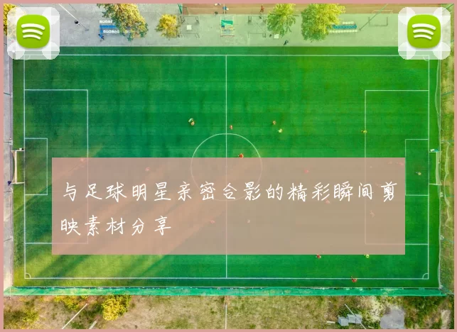 与足球明星亲密合影的精彩瞬间剪映素材分享